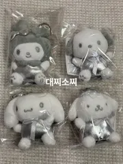 サンリオ ポムポムプリン シナモロール マイメロディ ポチャッコ シルバー バッグチャーム 8cm