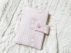 ハンドメイド ピンクうさぎ A6ダイアリー COVER