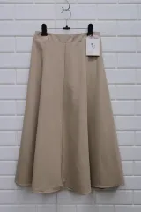71 新品 3) 8分 丈 밴딩 フレア スカート レディース 26-27 / 倉庫ギャラリー