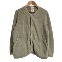 美品 DANTON ダントン フリース ノーカラージャケット MR32-115-02 サイズ36 グレー レディース 古着 中古 USED
