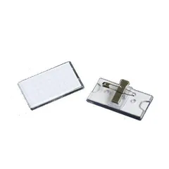 名札 ミニサイズ クリップ＆安全ピン付 ２個入
