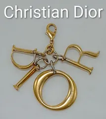 AQS31 クリスチャンディオール DIORロゴチャーム ゴールド金具