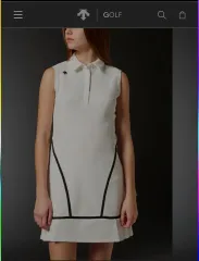 デサント ゴルフ レディース ノースリーブ LINE バイカラー ONE PIECE