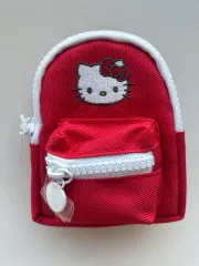 Sanrio HELLO KITTY ミニ バックパック レッド カラビナ ポーチ キーホルダー