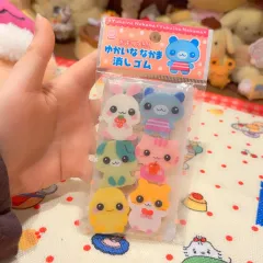 古典動物キャラクター消しゴムフィギュア
