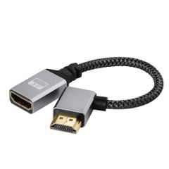 【人気商品】延長ケーブル /1080PHDMI HDMI 1.4オス-メス ケーブル，4k 90度L字型左右向きHDMI 延長ケーブル 0.5m短いHDMI 高速HDMI変換60Hz HDMI 0.3m 1.4ケーブル (4K左Lメス-オス. KKM-ラブショ