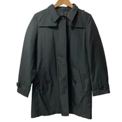 美品 BURBERRY LONDON バーバリーロンドン フード付き ステンカラーコート ブラック レディース 古着 中古 USED