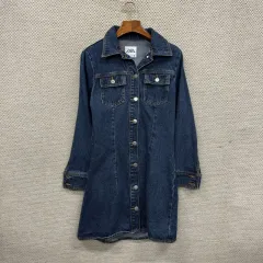 ザラ ZARA デニムシャツ ロング ONE PIECE XS M09939