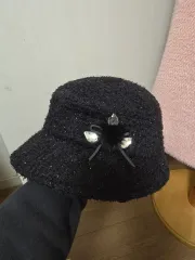 WHITE SANDS 冬用 ツイード ママアイテム 帽子 (イヤーマフ可能)