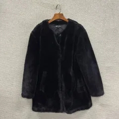 ザラ ZARA カジュアル フェイクファー 털 ジャケット XS A05733