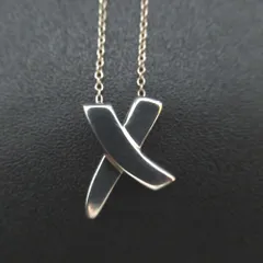 美品 Tiffany&Co ティファニー パロマピカソ グラフィティ X キス ネックレス ペンダント 925SV シルバー レディース 古着 中古 USED