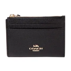 訳あり コーチ COACH コインケース クロスグレイン レザー ミニ アイディー スキニー IDケース レディース f88250 IMBLK s091