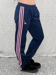 アディダス Y2K 必須アイテム ネイビーピンク トラックパンツ 100 C08994