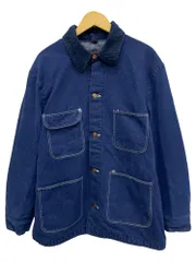 WRANGLER (ラングラー) デニムカバーオール チョアコート ブランケット付 襟コーデュロイ 70S 古着 ビンテージ 42 ブルー メンズ/045