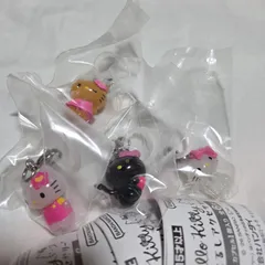 4種 ハローキティ めじるしアクセサリー ガチャ フィギュア チャーム