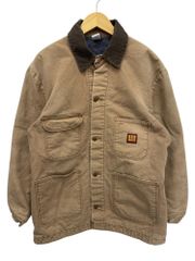 BIG BEN (ビッグベン) ダック地 カバーオール チョアコート ブランケット付 襟コーデュロイ USA製 80S 古着 ビンテージ 38 ブラウン メンズ/045