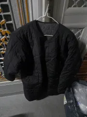 キルティング ロング 裏地シープスキン アウター ウエスト紐あり (ブラウン ブラック)