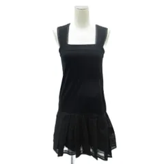 ジルスチュアート JILL STUART キャミソールワンピース 2 M 黒 ブラック スクエアネック ミニ丈 /HO17 ■GY61