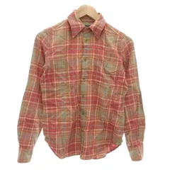 ラルフローレン RALPH LAUREN カジュアルシャツ S マルチカラー オレンジ チェック柄 長袖 胸ポケット /KR ■GY61