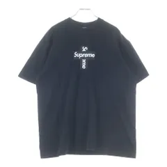 SUPREME (シュプリーム) 20AW Cross Box Logo Tee クロスボックスロゴ プリント 半袖Tシャツ カットソー ブラック