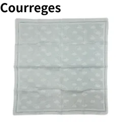 Courreges クレージュ 雲柄ハンカチ ブルーのサムネイル