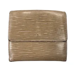 ♪4073 ルイ・ヴィトン Wホック二つ折り財布 ポルトモネ ビエ カルトクレディ エピ M6348C レディース LOUIS VUITTON 中古