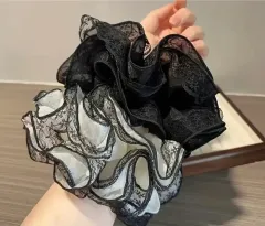 レイ/ブラック/ホワイトセット ヘアシュシュ(新品)