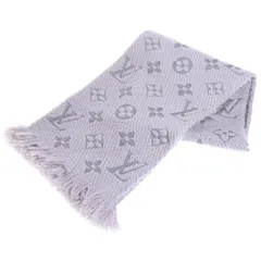 LOUIS VUITTON (ルイヴィトン) エシャルプロゴマニア モノグラムマフラー グレー M74742のサムネイル