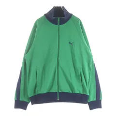 PUMA (プーマ) ×SCYE サイ フロントロゴ ジップアップトラックジャケット ジャージ グリーン 631578