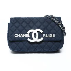 CHANEL シャネル ショルダーバッグ 12番台 2008-2009 コットン キャンバス マトラッセ クルーズコレクション【中古】
