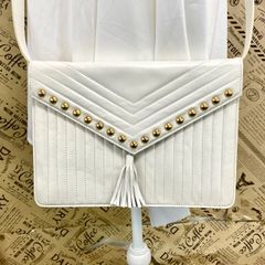 イヴ・サンローラン サントロペ ショルダーバッグ ワンショルダー 白 