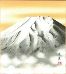 赤富士 銅板彫刻 芳光刻 純金純銀装飾 - メルカリ