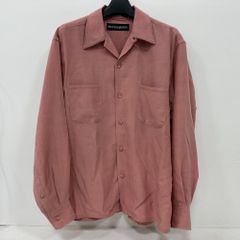 値下げ WACKOMARIA オープンカラー オンブレチェックシャツ ピンク L
