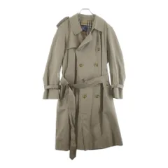 BURBERRY (バーバリー) 裏地ノバチェック柄 ダブルブレストトレンチコート ベージュのサムネイル
