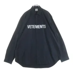 VETEMENTS (ヴェトモン) フロントロゴオーバーサイズシャツ UE51SH300B ブラックのサムネイル