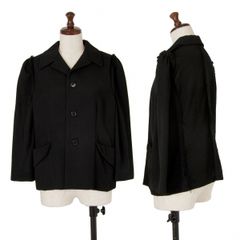 シャネル CHANEL ブラックシャツ ウール100% 36 Sサイズ ブラウス 