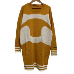 美品 22AW VIVIENNE TAM ヴィヴィアンタム WHITE LINE CASUAL PANDA INTARSIA SWEATER ロングニット セーター サイズ38 オレンジ レディース 古着 中古 USEDのサムネイル