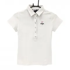 キャロウェイ 半袖ポロシャツ 白 ロゴ刺しゅう レディース S ゴルフウェア Callaway