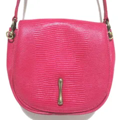 美品 TOFF&LOADSTONE トフアンドロードストーン レザー フラップ クロスボディ ショルダーバッグ ポシェット ピンク レディース 古着 中古 USED