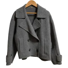 美品 23AW Mila Owen ミラオーウェン ショートリバーダブルコート サイズ0 グレー レディース 古着 中古 USEDのサムネイル