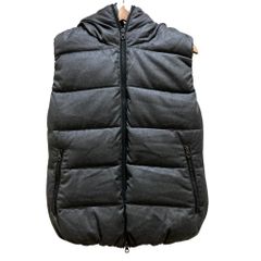 美品 デュベティカ 別注 ダウン ベスト カシミヤ FEBEDUE ネイビー