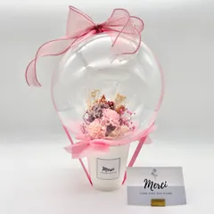 ピンク　フラワーバルーンカップ　バルーンギフト　バルーンのサムネイル
