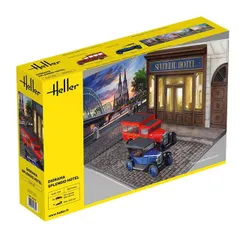 新品 エレール 1/24 スプレンディッド ホテル 情景ベース シトロエン5CV ＆ シトロエンC4送迎車付属 プラモデル HE50330 [佐川急便]のサムネイル