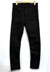 ISAMU KATAYAMA BACKLASH｜イサムカタヤマ バックラッシュ LOWCROTCH SLIM PANTS / HIGH POWER STRETCH DENIM ストレッチ ブラック デニムパンツ ジーンズのサムネイル