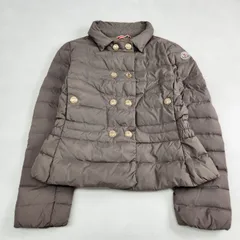 MONCLER　ダウンジャケット　モンクレール ショート丈 ライト 金ボタン ワッペン 希少デザイン サイズ3 大きい L XL相当