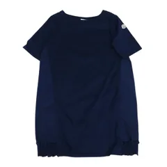 モンクレール ABITO CORTO アビト コルト 切替 半袖 ワンピース 85599 00 8390X レディース ネイビー MONCLER【中古】 【アパレル・小物】