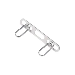 【新品】 [ハミィ] iFace Hang and ストラップホルダー ダブルリング(シルバー)【 スマホ ホルダー ストラップホール スマホショルダー 落下防止 アイフェイス 付けたまま充電可能 】 0