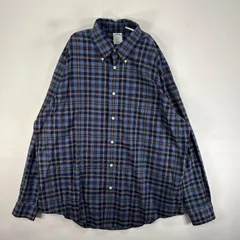 古着 ブルックスブラザーズ Brooks Brothers 長袖シャツ 胸ポケ REGENT XL  ネイビー系 チェック メンズのサムネイル