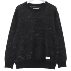 WACKO MARIA GLITTER MOHAIR KNIT SWEATER Sサイス ブラック レインボー