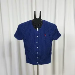 ポロ レディース ニット 半袖 カーディガン M